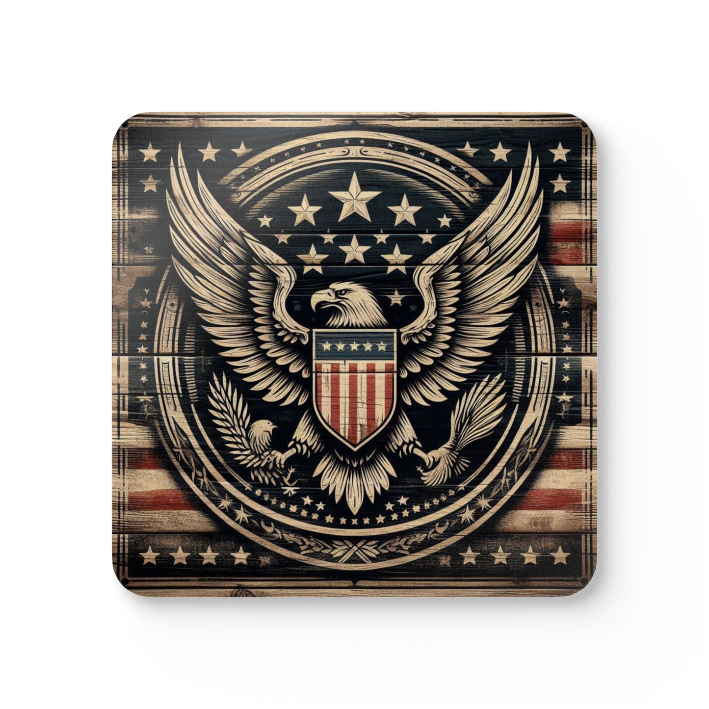 Classic Americana Coaster Set – Vintage Rustic Drink Coasters - Back To Stylish