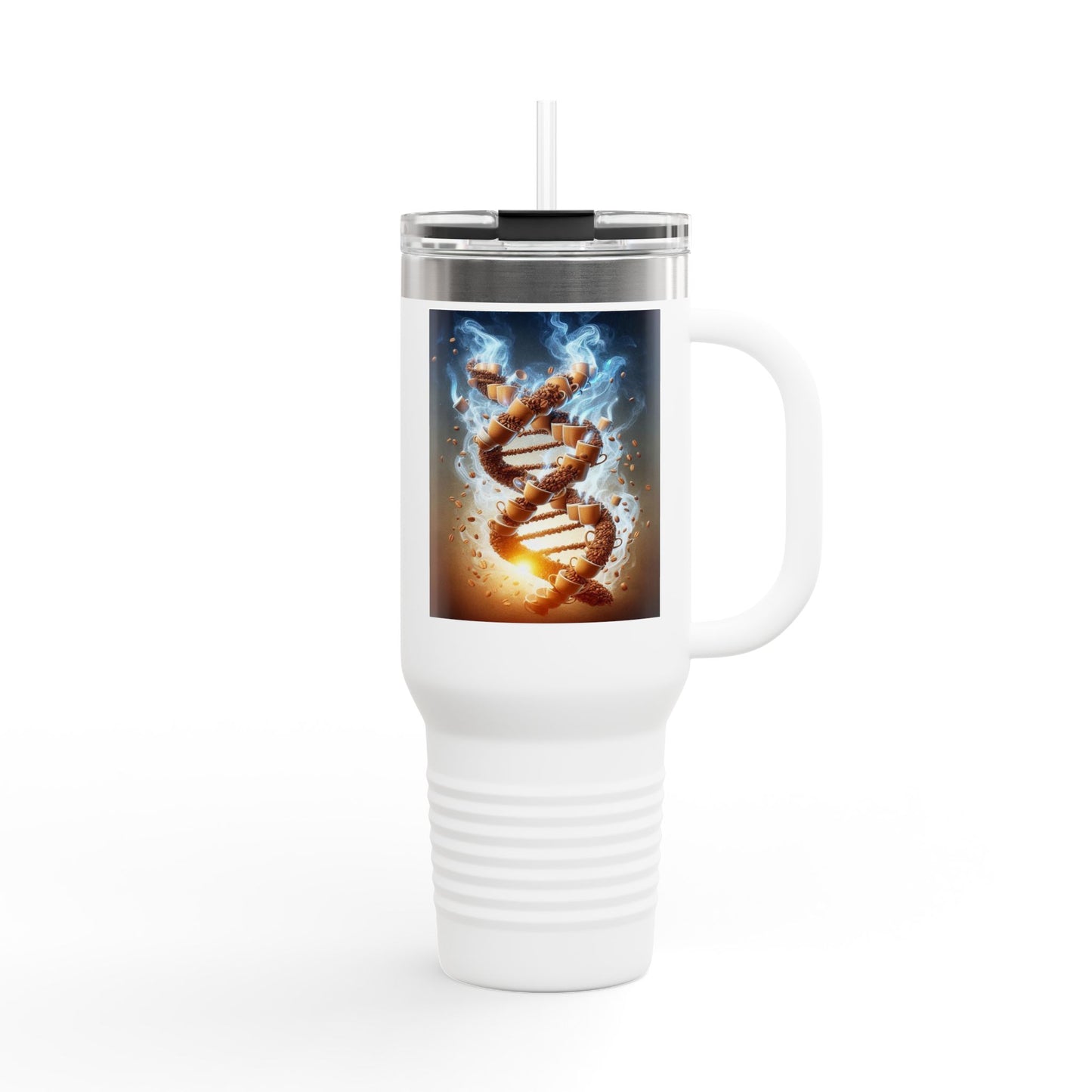 DNA Coffee Insulated Travel Mug – 40oz for Maximum Fuel - Back To Stylish