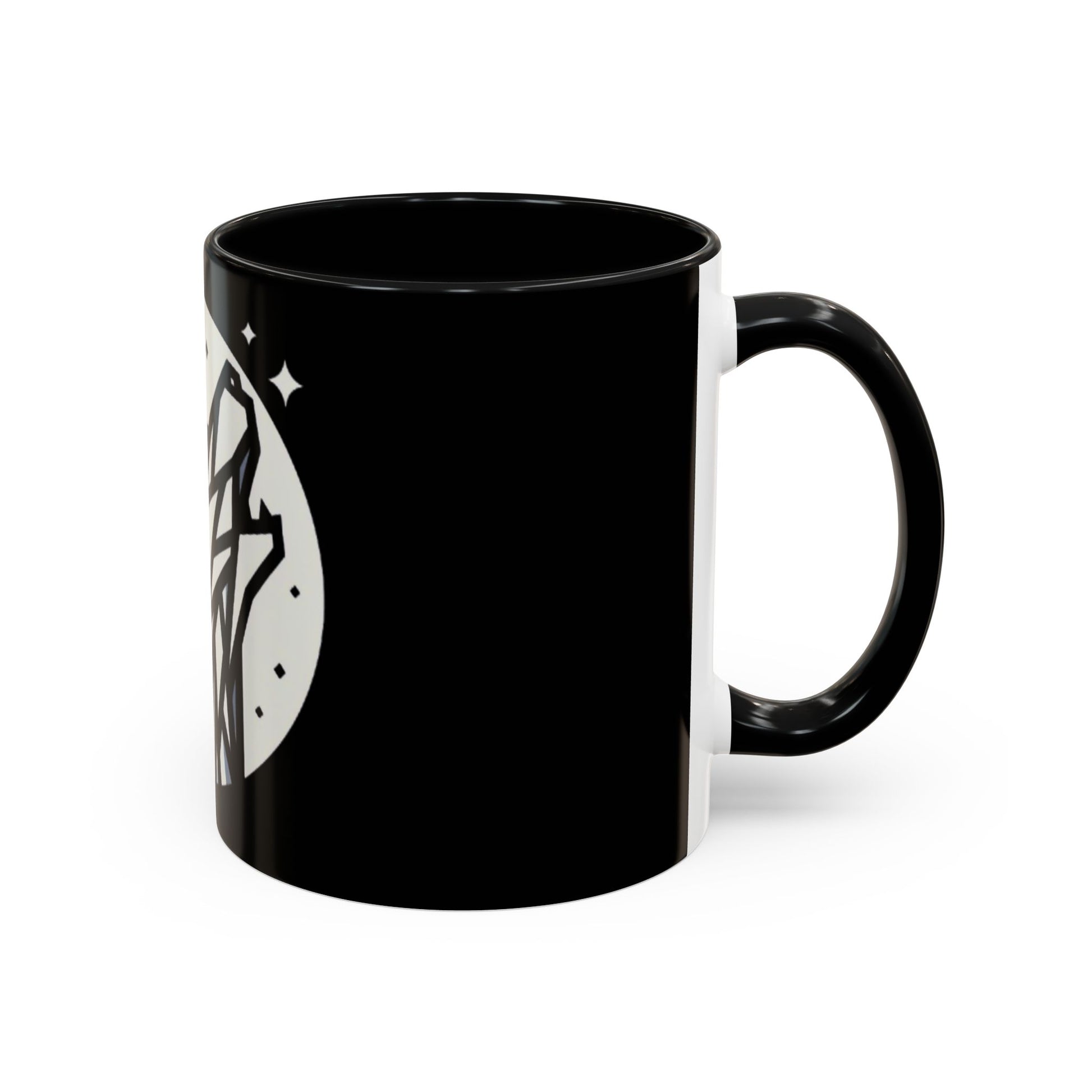 Geometric Howling Wolf Coffee Mug – Wild Spirit Moonlit Design - Back To Stylish