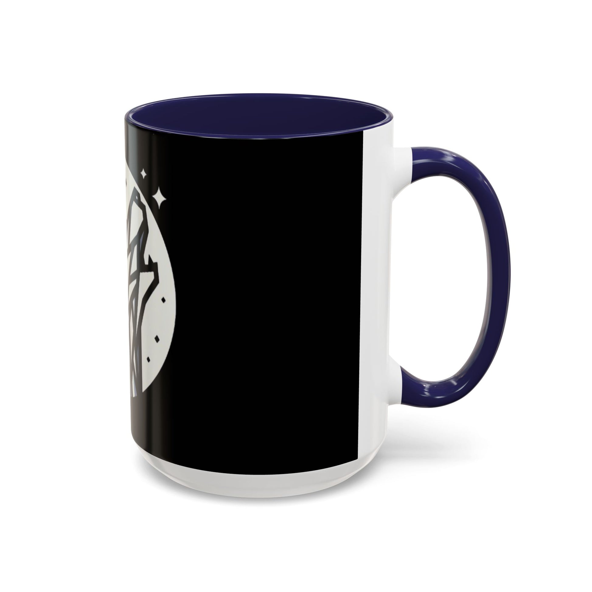 Geometric Howling Wolf Coffee Mug – Wild Spirit Moonlit Design - Back To Stylish