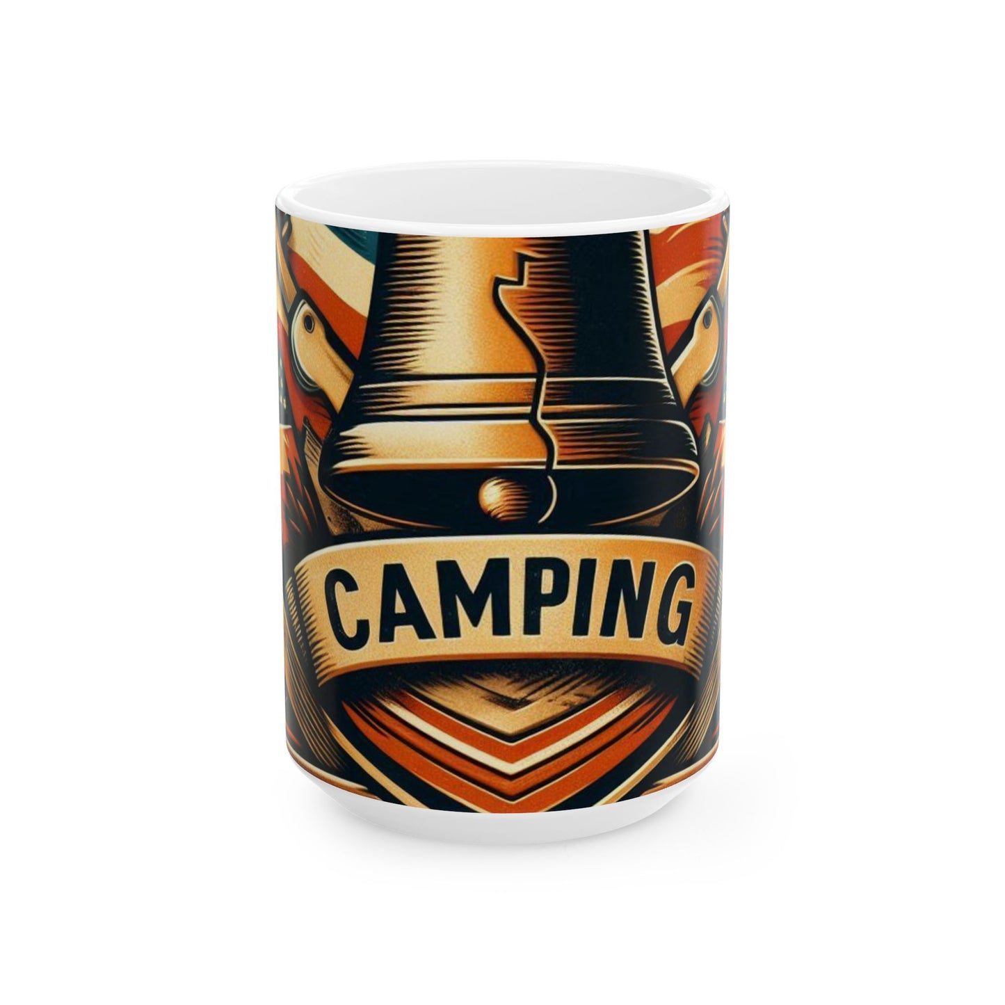 Patriot’s Campfire Mug – Rustic & Durable 11oz / 15oz - Back To Stylish