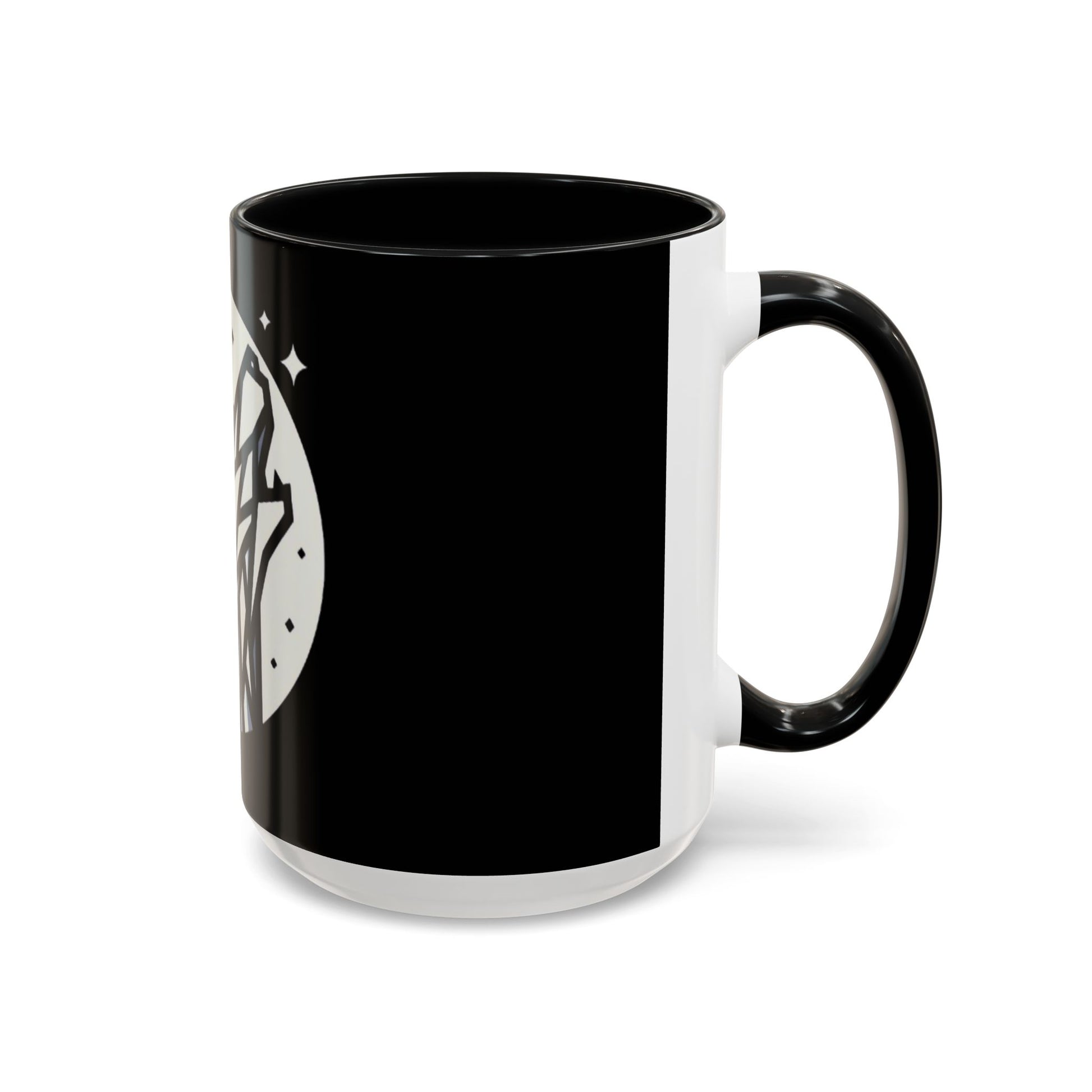 Geometric Howling Wolf Coffee Mug – Wild Spirit Moonlit Design - Back To Stylish